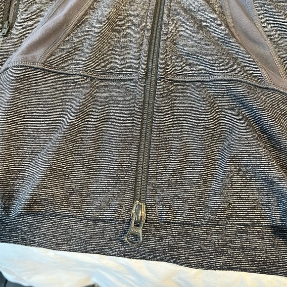 Lululemon athletics polo neck active wear zip up heathered grey - Picture 7 of 9
